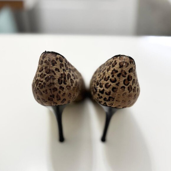 Nine West Women's Leopard Print Stiletto Pumps Heels, Size 7 - Picture 5 of 6